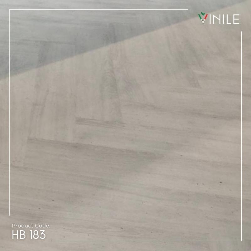 SPC flooring by Vinile Herringbone Series Product Code: HB 183