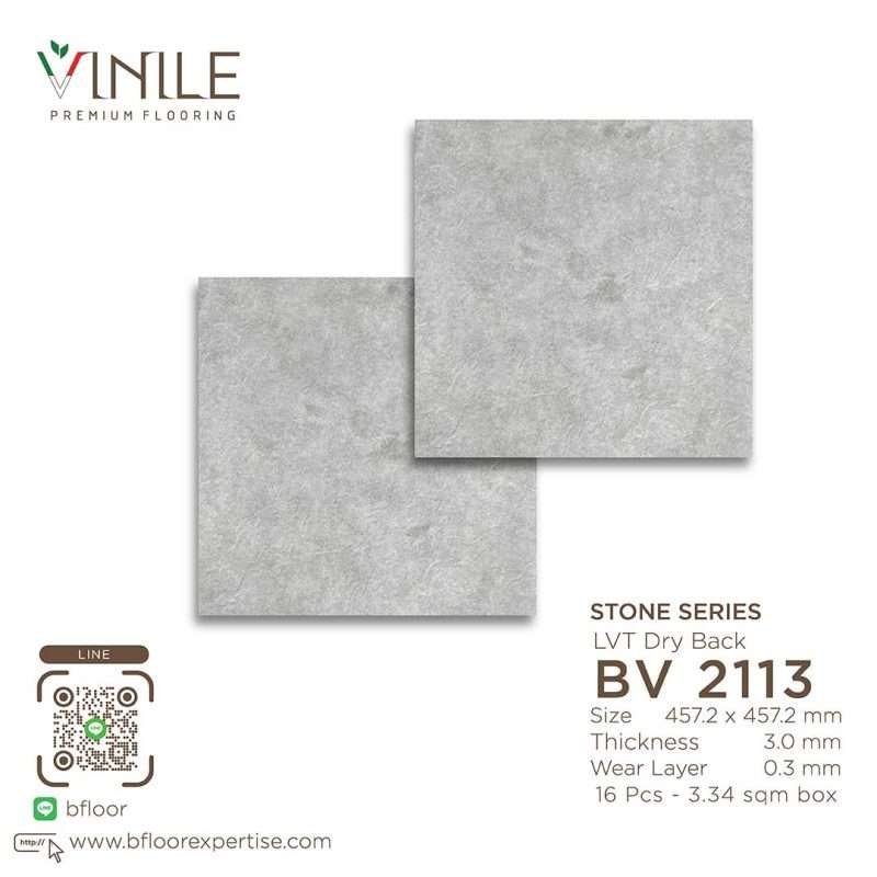 Vinile LVT Stone Series flooring, Product Code BV 2113, showcasing a realistic stone pattern