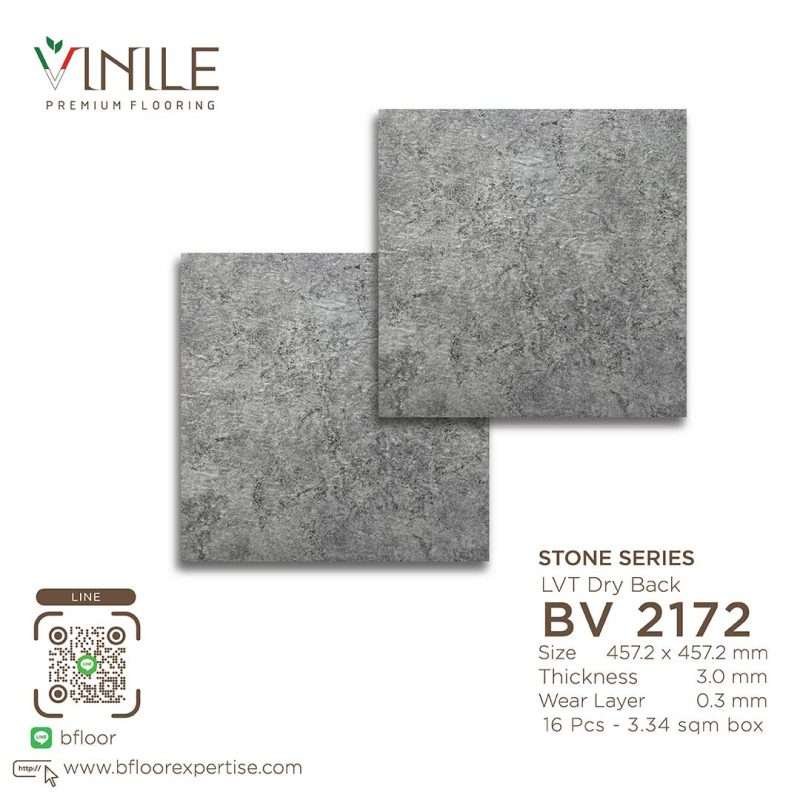 Vinile LVT Stone Series flooring, Product Code BV 2172, showcasing a realistic stone pattern