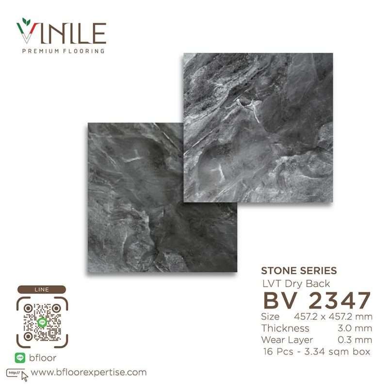 Vinile LVT Stone Series flooring, Product Code BV 2347, showcasing a realistic stone pattern