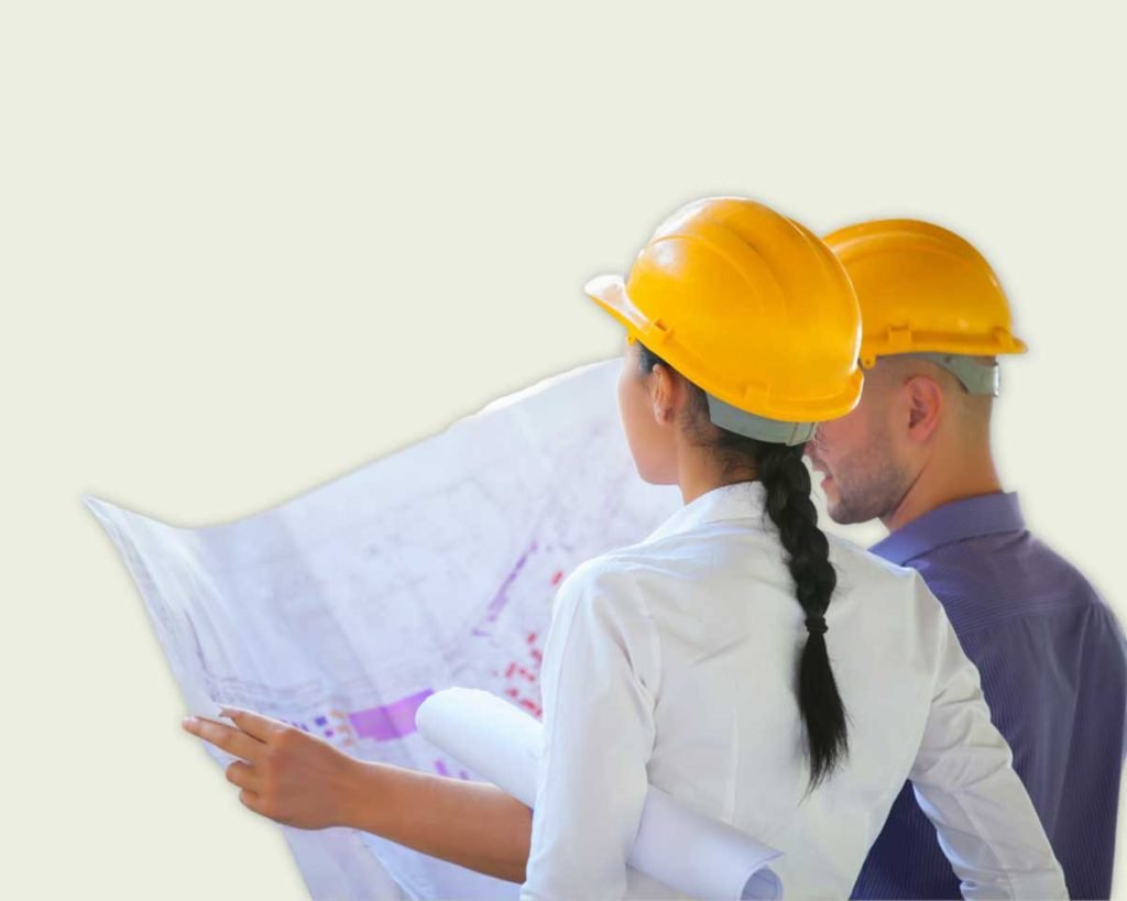 Bfloor Expertise team member consulting with a customer about flooring and automatic door solutions.