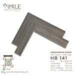 SPC flooring Herringbone series, product code HB 141, 5mm thick with IXPE underlay pad