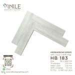 SPC flooring Herringbone series, product code HB 183, 5mm thick with IXPE underlay pad