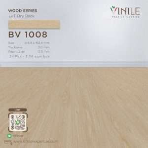 Vinile LVT Wood Series flooring, Product Code BV 1008, showcasing a realistic stone pattern