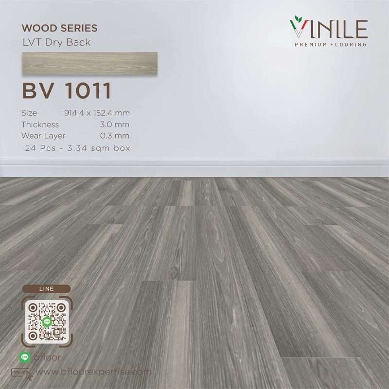 Vinile LVT Wood Series flooring, Product Code BV 1011, showcasing a realistic stone pattern