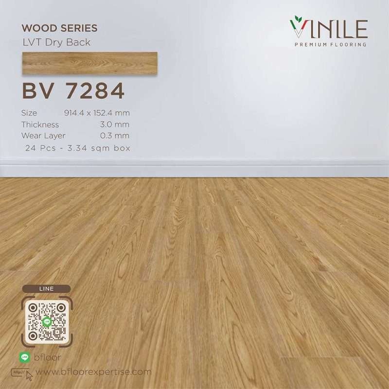 Vinile LVT Wood Series flooring, Product Code BV 7284, showcasing a realistic stone pattern