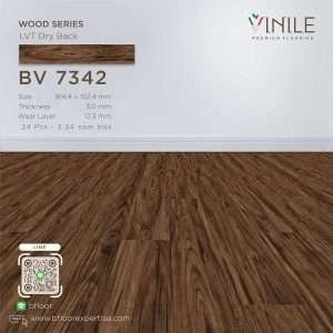 Vinile LVT Wood Series flooring, Product Code BV 7342, showcasing a realistic stone pattern