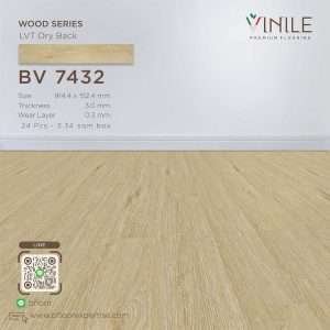 Vinile LVT Wood Series flooring, Product Code BV 7432, showcasing a realistic stone pattern