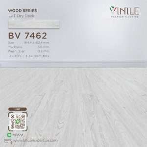 Vinile LVT Wood Series flooring, Product Code BV 7462, showcasing a realistic wood pattern