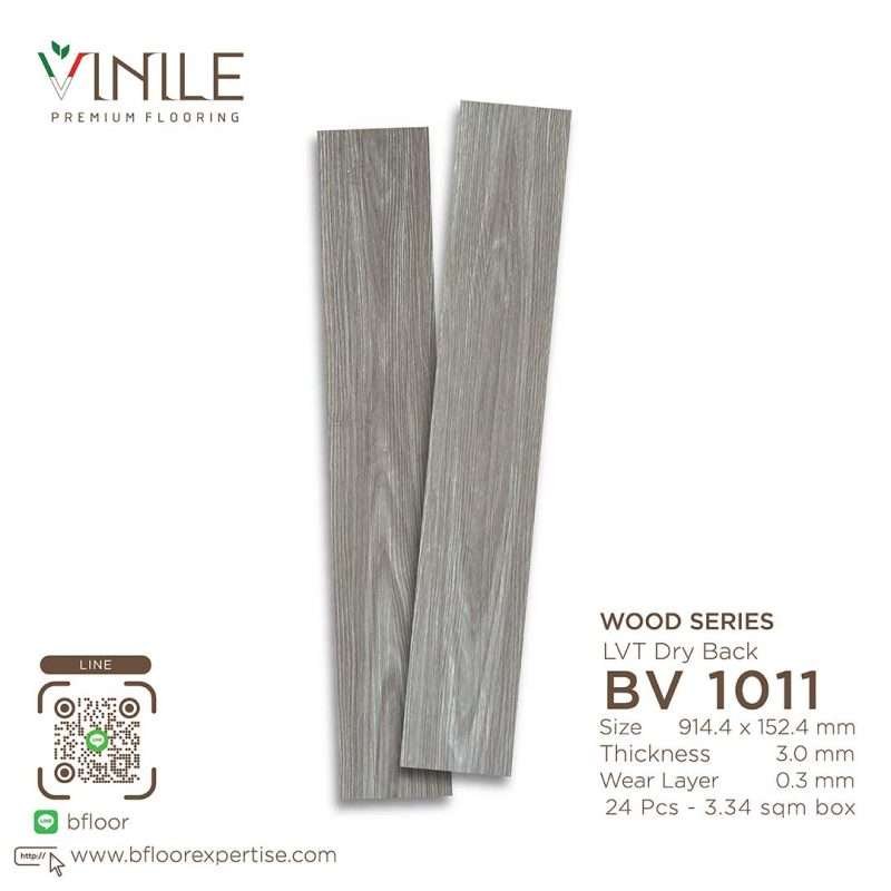 Vinile LVT Wood Series flooring, Product Code BV 1011, showcasing a realistic stone pattern