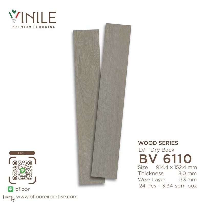 Vinile LVT Wood Series flooring, Product Code BV 6110, showcasing a realistic stone pattern