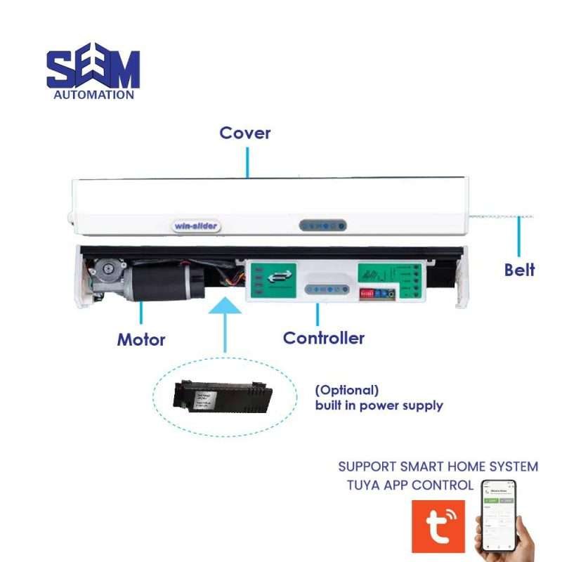 SEM CS1 Household Sliding Automatic Door with tooth belt drive