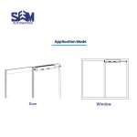 SEM CS1 Household Sliding Automatic Door with tooth belt drive
