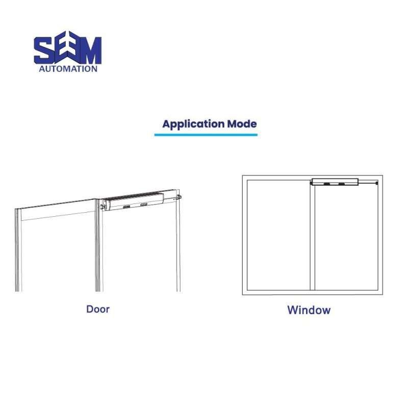 SEM CS1 Household Sliding Automatic Door with tooth belt drive