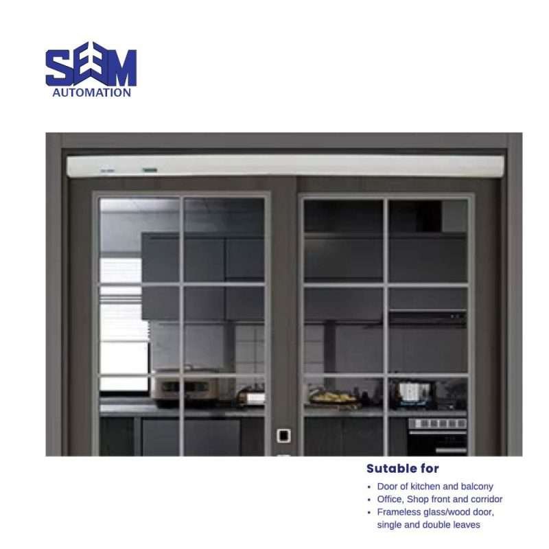 SEM CS2 Automatic Household Sliding Door system with motor drive.