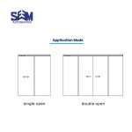 SEM CS2 Automatic Household Sliding Door system with motor drive.