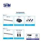 SEM CS2 Automatic Household Sliding Door system with motor drive.