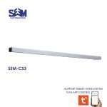 SEM CS3 Compact Sliding Door Operator for frameless glass and wooden doors.
