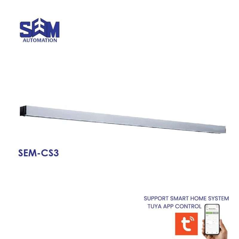 SEM CS3 Compact Sliding Door Operator for frameless glass and wooden doors.