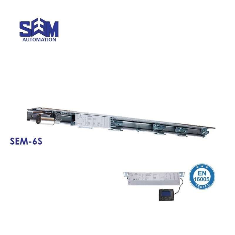 SEM 6S Commercial Sliding Auto Door with powerful brushless motor and advanced safety features.