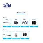 SEM 6S Commercial Sliding Auto Door with powerful brushless motor and advanced safety features.