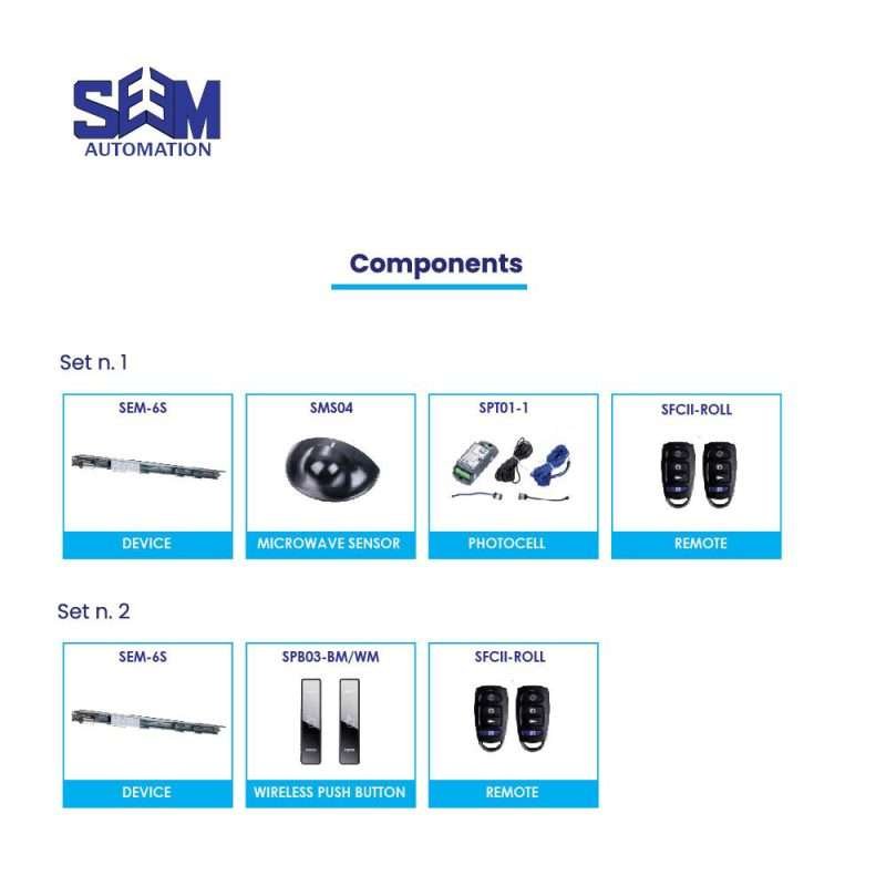 SEM 6S Commercial Sliding Auto Door with powerful brushless motor and advanced safety features.