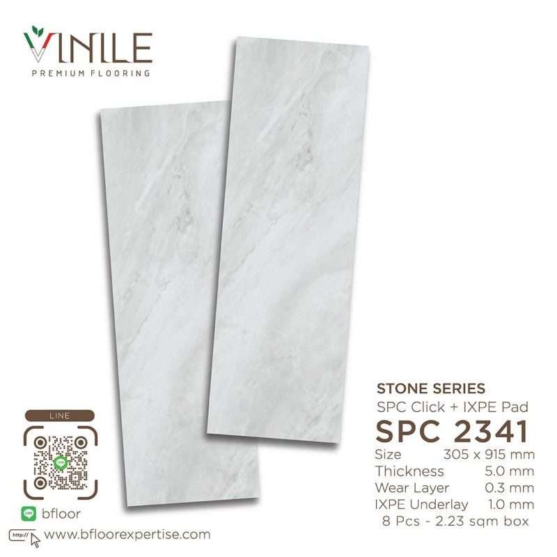 Vinile SPC Stone Series flooring, Product Code SPC 2341, showcasing Real Stone pattern