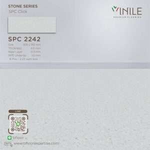 Vinile SPC Stone Series flooring, Product Code SPC 2242, showcasing Real Stone pattern