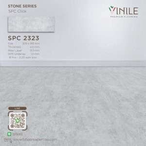 Vinile SPC Stone Series flooring, Product Code SPC 2323, showcasing Real Stone pattern