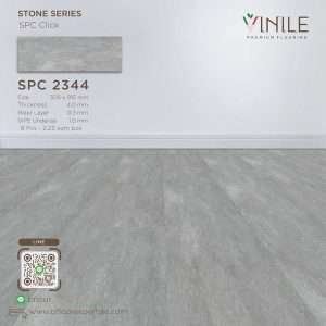 Vinile SPC Stone Series flooring, Product Code SPC 2344, showcasing Real Stone pattern