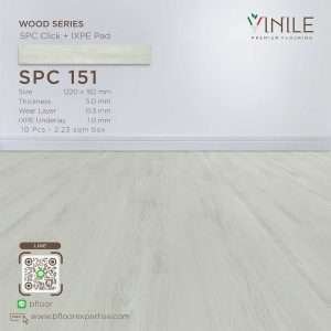 Vinile SPC Wood Series flooring, Product Code SPC 151, showcasing wood grain pattern