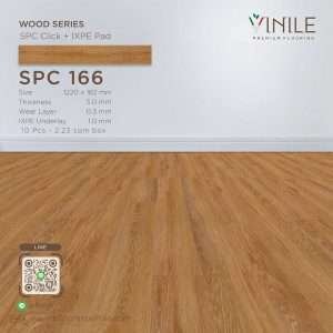 Vinile SPC Wood Series flooring, Product Code SPC 160, showcasing wood grain pattern