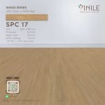 Vinile SPC Wood Series flooring, Product Code SPC 17, showcasing wood grain pattern