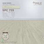 Vinile SPC Wood Series flooring, Product Code SPC 735, showcasing wood grain pattern
