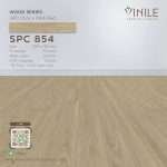 Vinile SPC Wood Series flooring, Product Code SPC 854, showcasing wood grain pattern