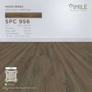 Vinile SPC Wood Series flooring, Product Code SPC 956, showcasing wood grain pattern