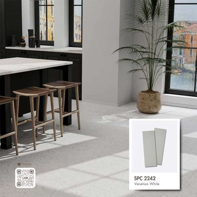 Vinile SPC Stone Series flooring, Product Code SPC 2242, showcasing Real Stone pattern