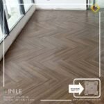 VINILE SPC Click Flooring Code HB 141 Herringboneseries light tone look, 5 mm thick, 100% waterproof.