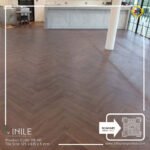 VINILE SPC Click Flooring Code HB 141 Herringboneseries light tone look, 5 mm thick, 100% waterproof.