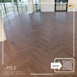 VINILE SPC Click Flooring Code HB 141 Herringboneseries light tone look, 5 mm thick, 100% waterproof.