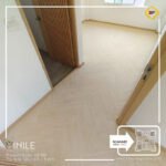 VINILE SPC Click Flooring Code HB 158 Herringboneseries light tone look, 5 mm thick, 100% waterproof.