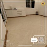 VINILE SPC Click Flooring Code HB 158 Herringboneseries light tone look, 5 mm thick, 100% waterproof.