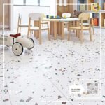 VINILE SPC Click Flooring Code SPC 2606 stone series terrazzo light tone look, 5 mm thick, 100% waterproof.