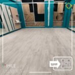 VINILE SPC Click Flooring Code SPC 151 wood wood gray light tone look, 5 mm thick, 100% waterproof.