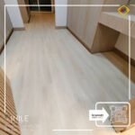 VINILE SPC Click Flooring Code SPC 160 wood brown light tone look, 5 mm thick, 100% waterproof.