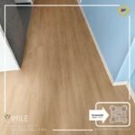 VINILE SPC Click Flooring Code SPC 17 wood medium tone look, 5 mm thick, 100% waterproof.