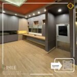 VINILE SPC Click Flooring Code SPC 17 wood medium tone look, 5 mm thick, 100% waterproof.