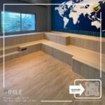 VINILE SPC Click Flooring Code SPC 17 wood medium tone look, 5 mm thick, 100% waterproof.