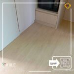 VINILE SPC Click Flooring Code SPC 423 wood brown light tone look, 5 mm thick, 100% waterproof.