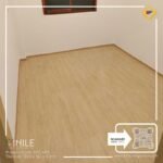 VINILE SPC Click Flooring Code SPC 423 wood brown light tone look, 5 mm thick, 100% waterproof.